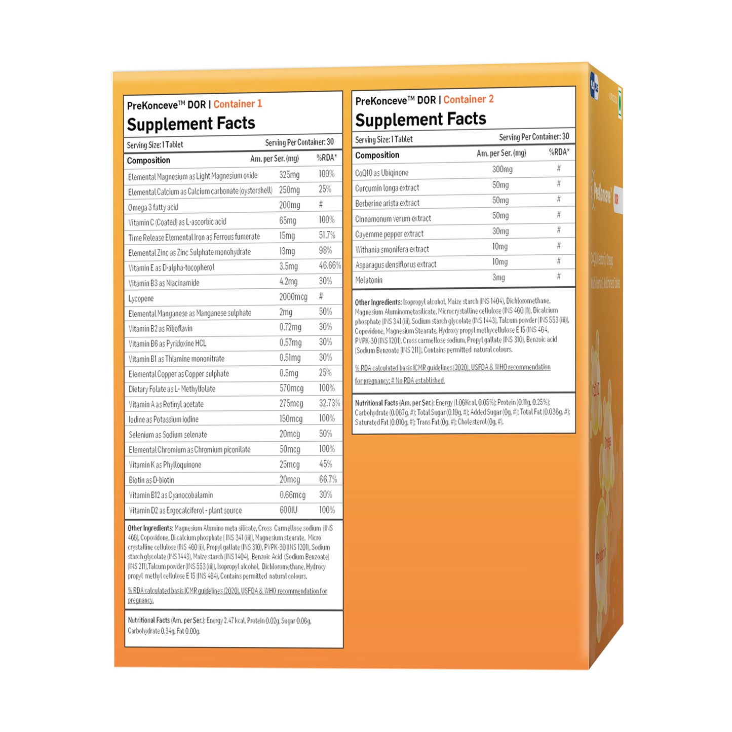 PreKonceve™ DOR | Females with DOR Preconception Tablet