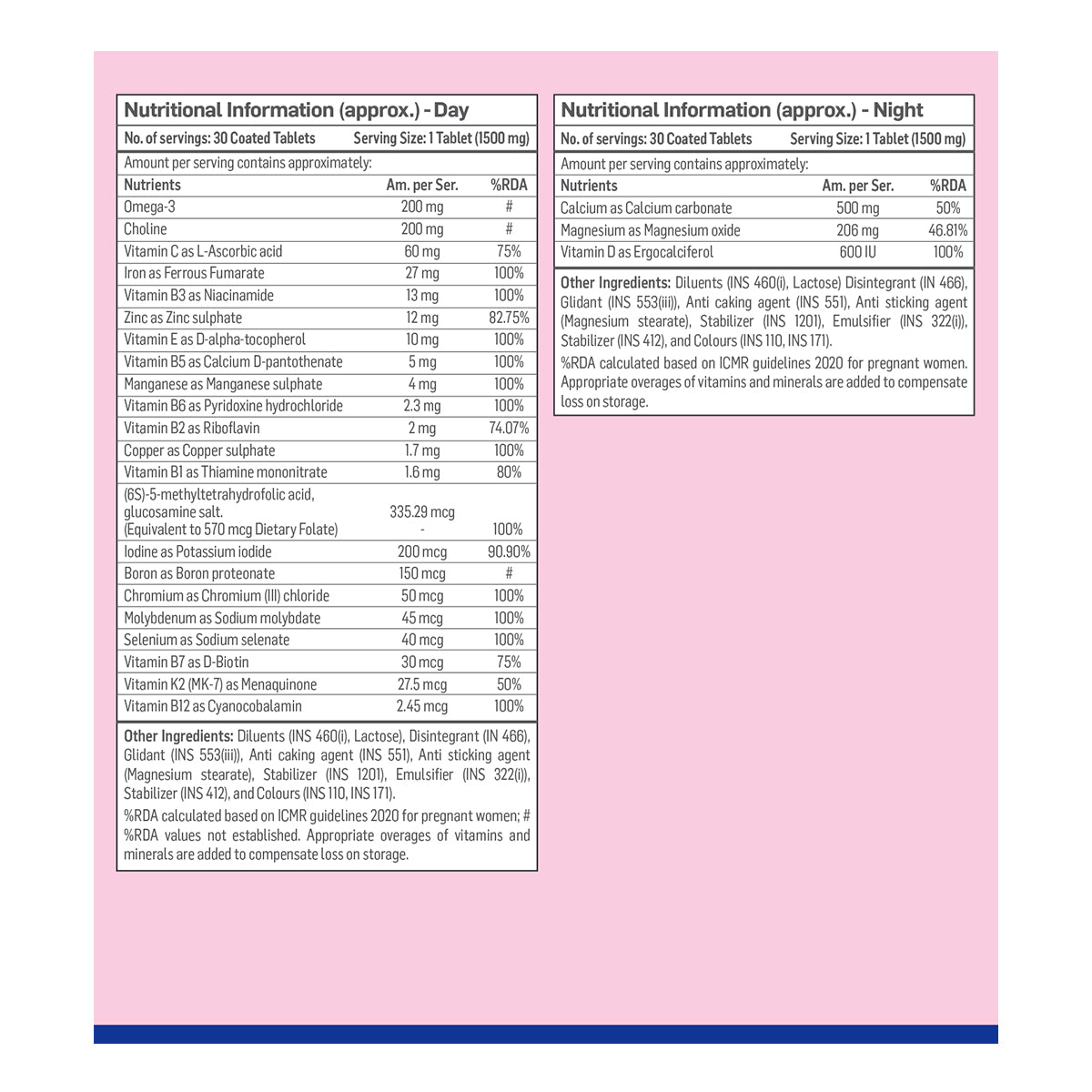 TRIMACARE™ 2 Advance | Pregnancy Supplement for 2nd Trimester of Pregnancy with Iron, Calcium, Multivitamin and Multimineral Tablets